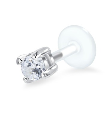Shine Crystal CZ Stone labrets Push-in LA-1101